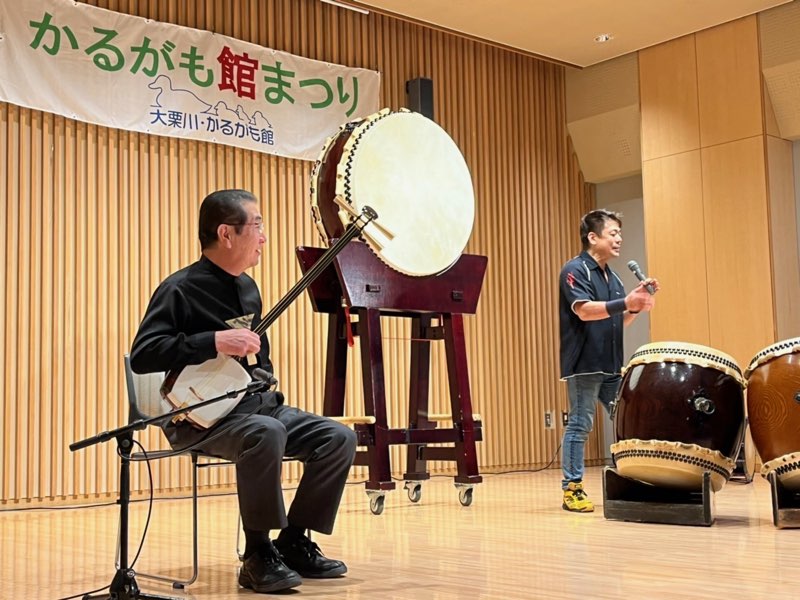 かるがも館祭り 和太鼓奏者菅原光朗